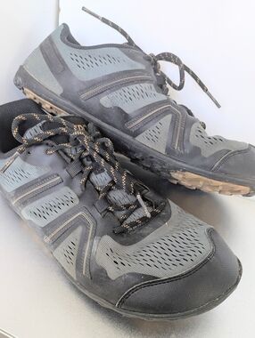 Xero Shoes Mesa Trail Mens 10.5 Minimalist Barefoot Trail Runners Sage/Black